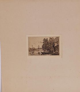 CAMILLE COROT (1796-1875): LANDSCAPE