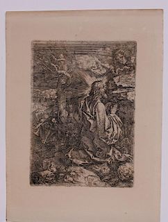 ALBRECHT DURER (1471-1528): THE ILL-ASSORTED COUPLE; AND CHRIST ON THE MOUNT OF OLIVES