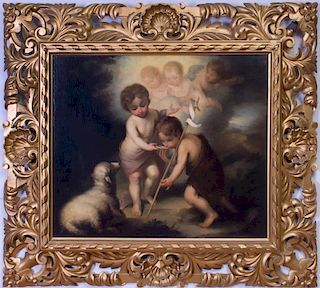 GIUSEPPE MAZZOLINI (1806-1876): THE CHRIST CHILD AND ST. JOHN