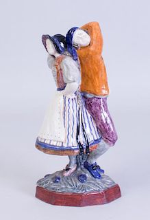 CONTINENTAL CERAMIC MODEL OF A DANCING COUPLE