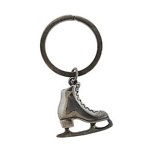 Tiffany &amp; Co Sterling Ice Skate Key Chain