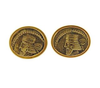 14K Gold Coin Cufflinks