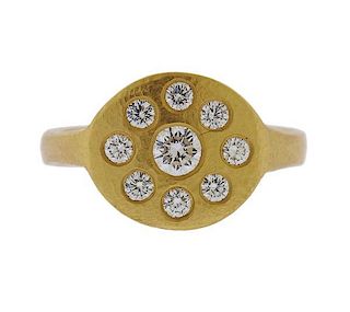 Linda Lee Johnson 22k Gold Diamond Ring