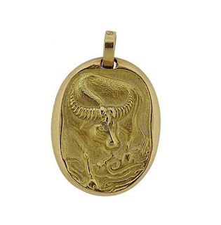 Cartier 18k Gold Taurus Zodiac Sign Pendant