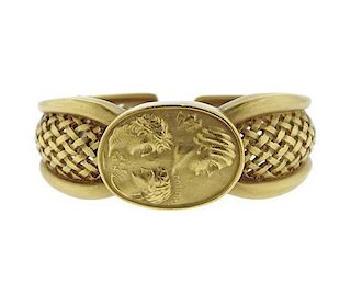 Kieselstein Cord 18k Gold Cuff Bracelet