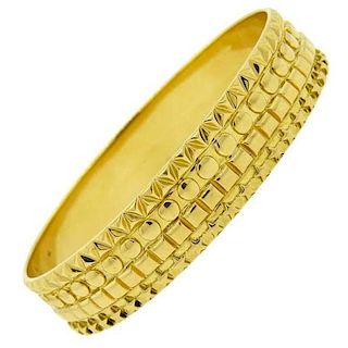 Solange Azagury Partridge Gold Patterned Bangle Bracelet