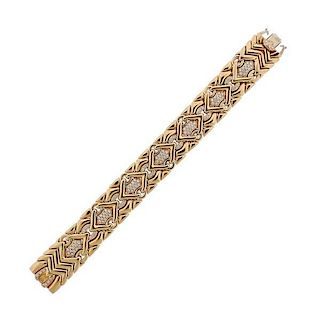 Bvlgari Bulgari Trika 18k Gold Diamond Bracelet