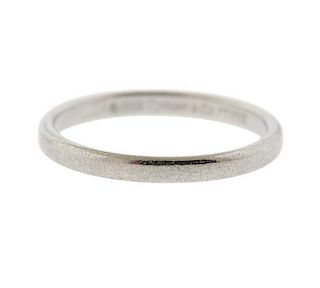 Tiffany &amp; Co Platinum 2mm Wedding Band Ring