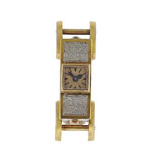 LeCoultre 18k Gold Backwind Watch cal.101