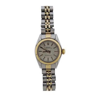 Rolex Tiffany &amp; Co 14k Gold Steel Lady&#39;s Watch