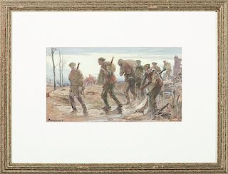 W. Cecil Dunford (English, 1885-1969) and Cooper, Two Watercolors of British Soldiers