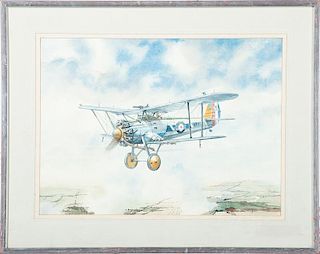 Stanley T. Gleed Original Watercolor, British Bulldogs