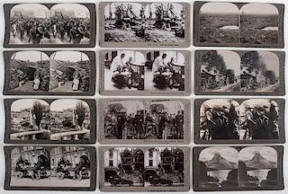 Group of Keystone and Underwood Stereoviews of WWI