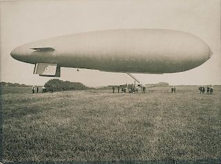 World War I Large Format Photograph of a British SS-class Airship