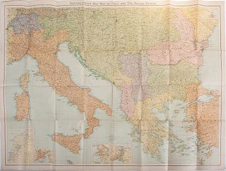 [Military - World War One - Cartography] Miscellaneous Maps, WWI, National Review Supplements, Lot of 18