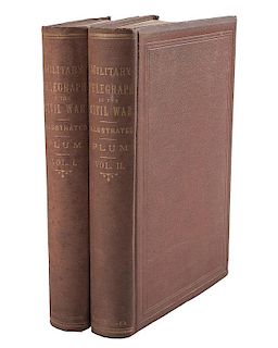 [Americana- Civil War - Telegraph] Plum on Civil War Telegraphy - Still the Definitive Work on Telegraph Communications in th