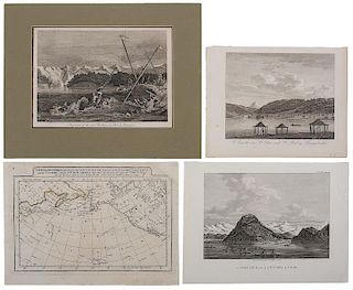 [Illustrated - Voyages and Exploration] James Cook's Third Voyage & More, Group of Prints