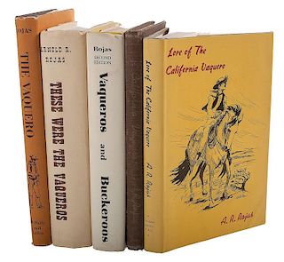 [Americana - California - Horses & Vaqueros] Group of 5 Books by Arnold Rojas - Chronicler of San Joaquin Valley's Vaqueros a