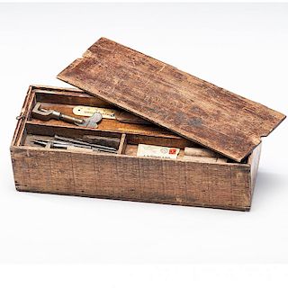Piano Tuner's Tool Box with Tools