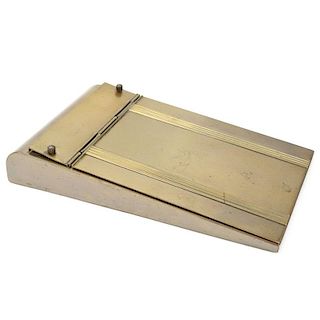 Tiffany & Co Bronze Note Pad/Paper Holder. Signed and numbered 23224Z.