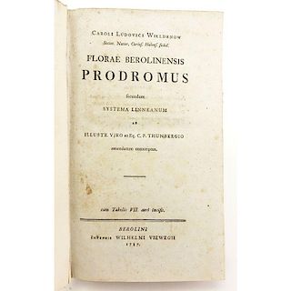 18th Century Book - "Flora Berolinensis Promodus" - Karl Willdenow