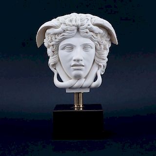 Modern Faux Marble Sculpture "Hermes". Signed A. Giannetti on base.