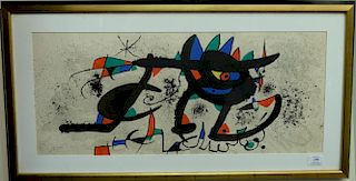 Joan Miro (1893-1983), lithograph in colors, Gravures Pour Une Exposition, Pierre Matisse, New York 1973, pencil signed lower