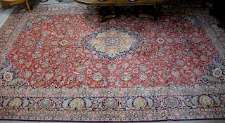 Sarouk Oriental carpet. 12' x 18'5"