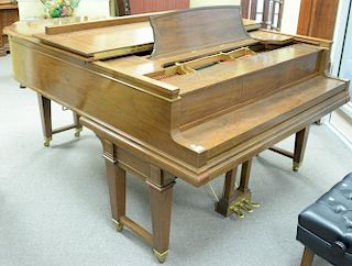 Steinway and Walnut baby grand player piano with mahogany case sn OR 240665 Duplex scale