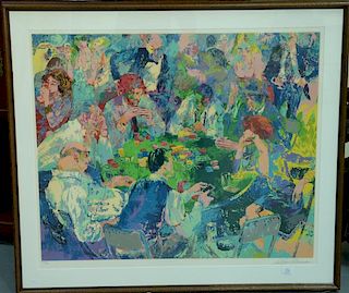 Leroy Neiman (1921-2012), color screen on paper, Stud poker 1980, marked lower left: #230/300 published at Styria Studio, sig