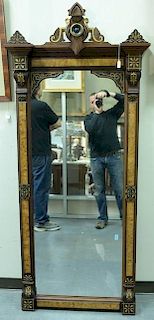 Pair of Victorian pier mirrors, each with burlwood panels. ht. 78in., wd. 34in. Provenance: Property from the Estate of Frank