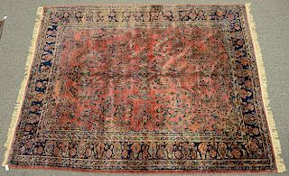 Sarouk Oriental carpet. 8'8" x 11'