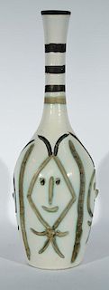Pablo Picasso (1881-1973), "Bouteille Gravee" partially glazed ceramic terracotta bottle, bottom inscribed Edition Picasso 15