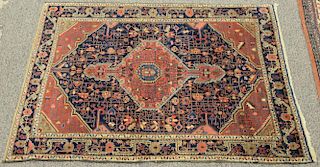 Oriental throw rug. 4'8" x 6'6"