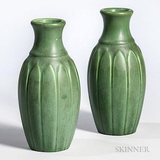 Pair of Hampshire Pottery Vases