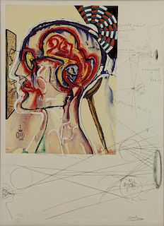 DALI, Salvador. Lithograph & Etching. "Spectacles