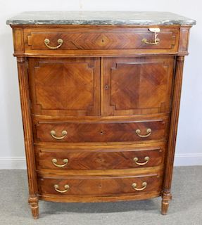 Louis Phillipe Style Satinwood and Marble Top