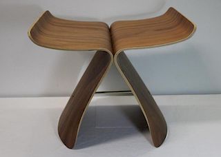 Vintage Bentwood Butterfly Stool.