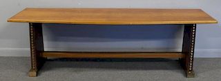 Designer Art Deco  Style Slab Console With