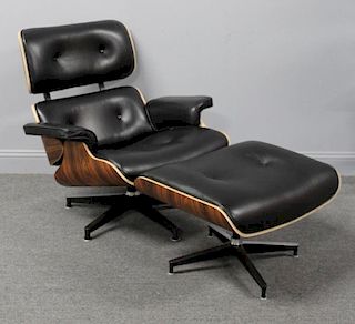 MIDCENTURY. Eames Style Lounge Chair and Ottoman