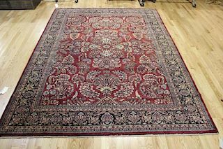 Vintage and Finely Woven Handmade Sarouk Style