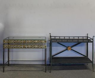 Lot Of 2 Quality and Decorative Metal Consoles