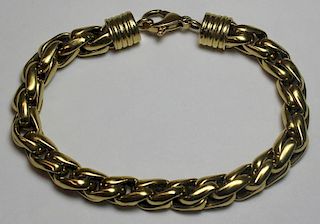 JEWELRY. 18kt Gold Link Bracelet.
