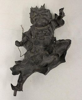 Antique Unsigned Chinese Bronze Figure .