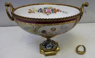 SEVRES. Bronze Mounted, Paint and Enamel