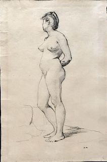 Marquet, Alfred,  French (1875 - 1947),"Female nude facing left",
