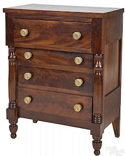 Pennsylvania child's Sheraton chest of drawers