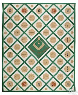 Very rare baseball theme quilt