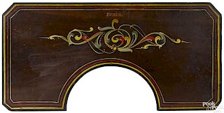 Painted pine lap desk, late 19th c.