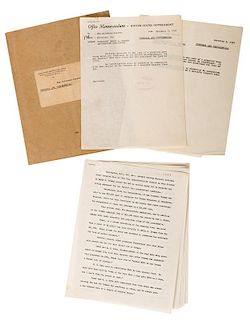 J. Edgar Hoover Initialed FBI Private Memorandum Regarding Truman.